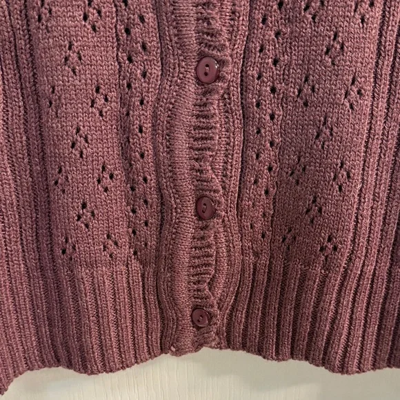 And Now This Women's Plum Cardigan - Picture 3 of 6